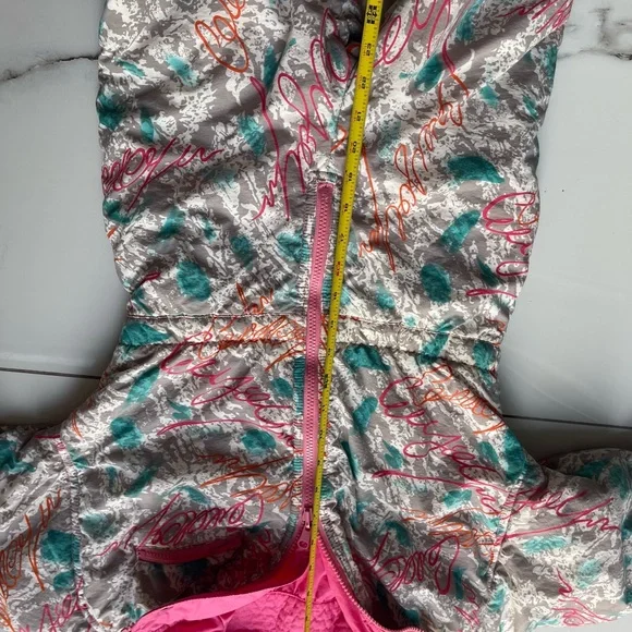 Vintage Hot Gear Kids 90s Snowsuit Vibrant Colorblock Pink Ski Winter One-Piece - Picture 10 of 10